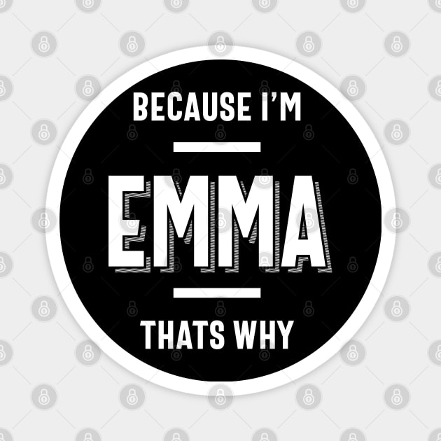 Emma Name Personalized Women Girl Magnet by cidolopez